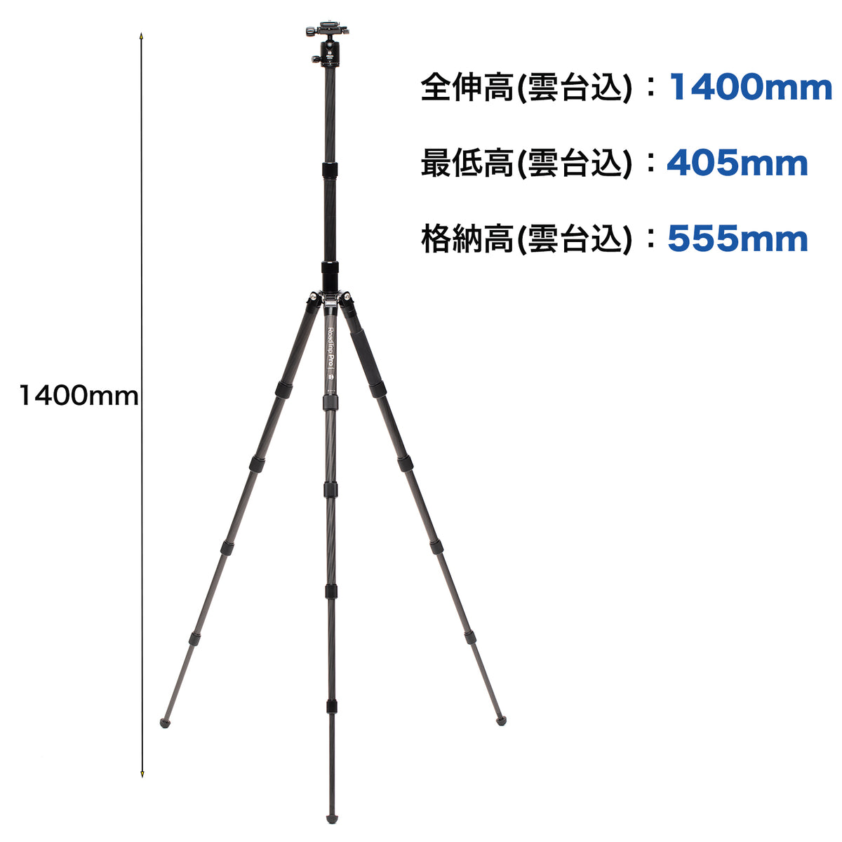 Benro MeFOTO BackPacker Pro 6in1 カーボン三脚 トラベル三脚 耐荷重6kg 4段 自由雲台 一脚 自撮り棒